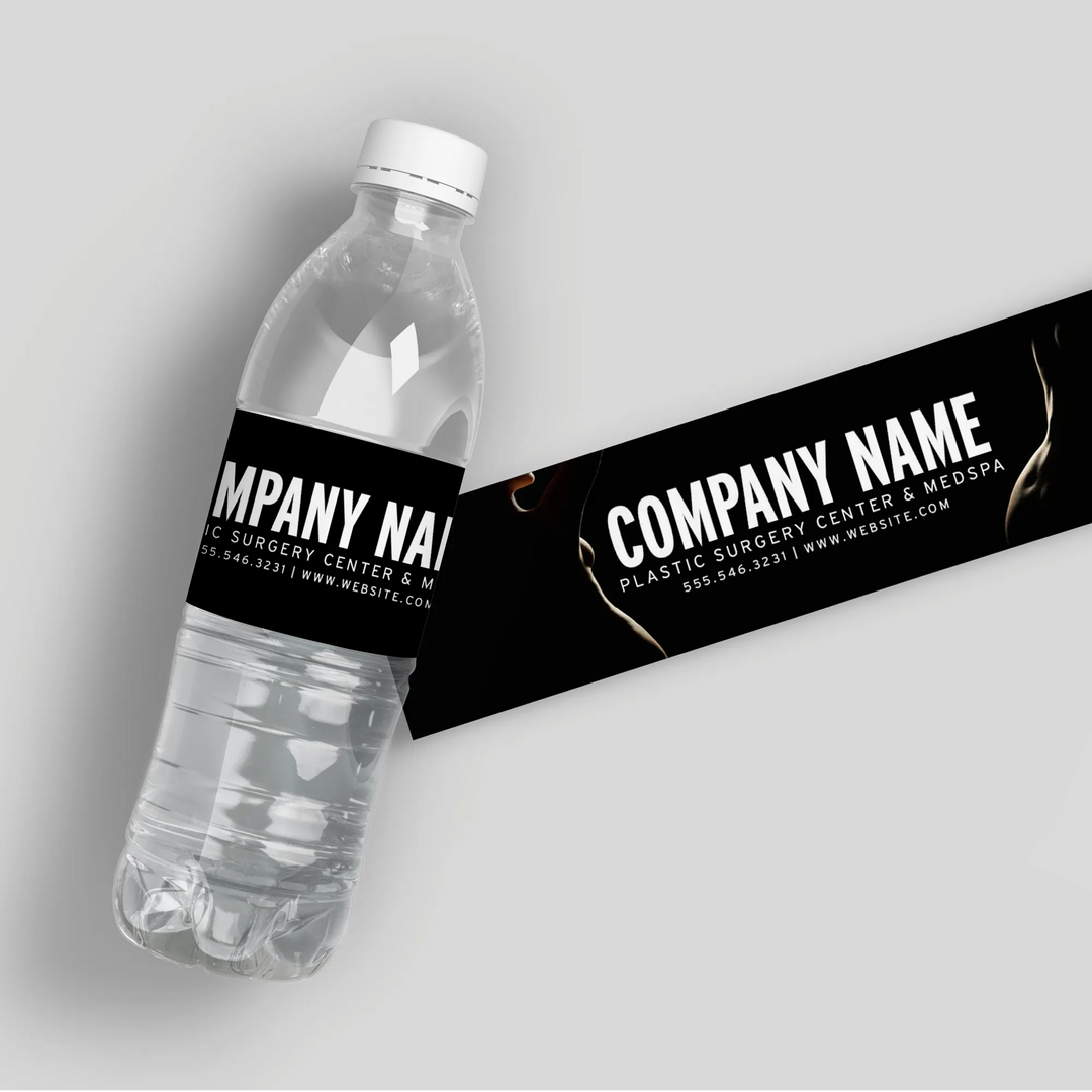 Nude Plastic Surgery Water Bottle Labels - iCustomLabel