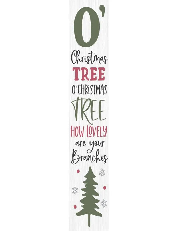 O Christmas Tree Porch Sign - iCustomLabel