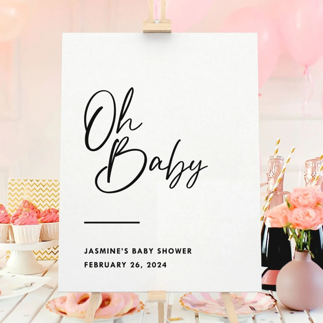 Oh Baby Shower Sign - iCustomLabel