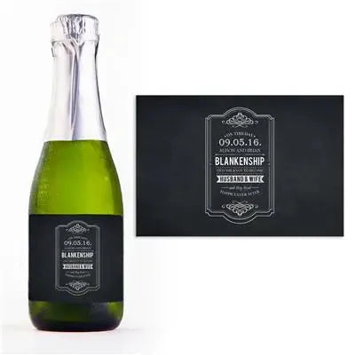 On This Day Mini Champagne Split Label - iCustomLabel