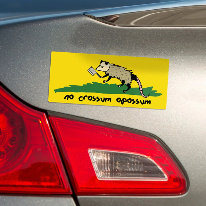 Opossum Gadsden Flag Magnet Bumper Sticker - iCustomLabel