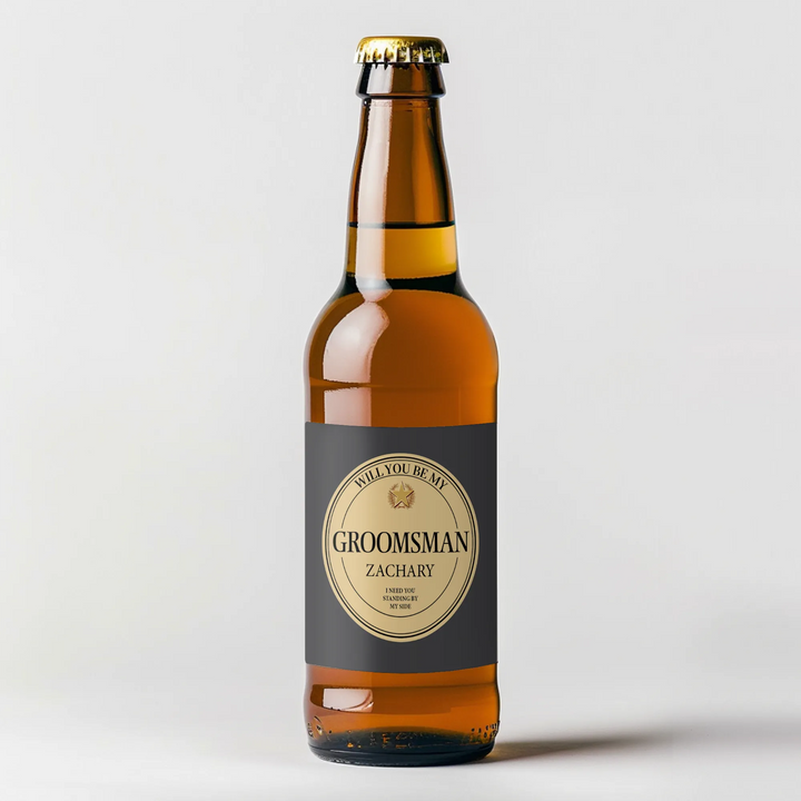 Original Groomsmen Beer Label - iCustomLabel