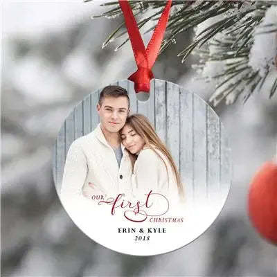 Our First Christmas Ornament - iCustomLabel