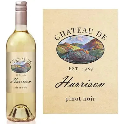 Painted Vineyard Wine Label - iCustomLabel