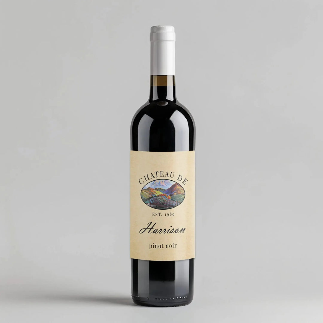 Painted Vineyard Wine Label - iCustomLabel