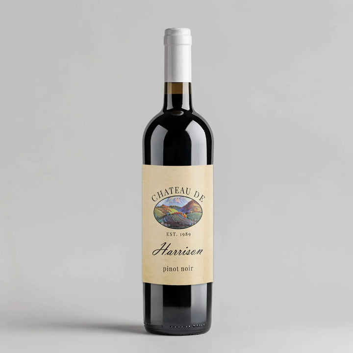 Painted Vineyard Wine Label - iCustomLabel