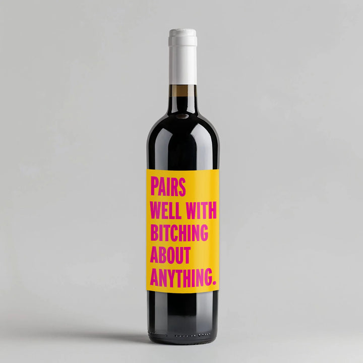 Pairs Well Wine Label - iCustomLabel