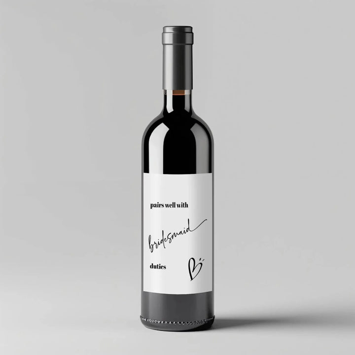 Pairs Well With Being Wine Label - iCustomLabel