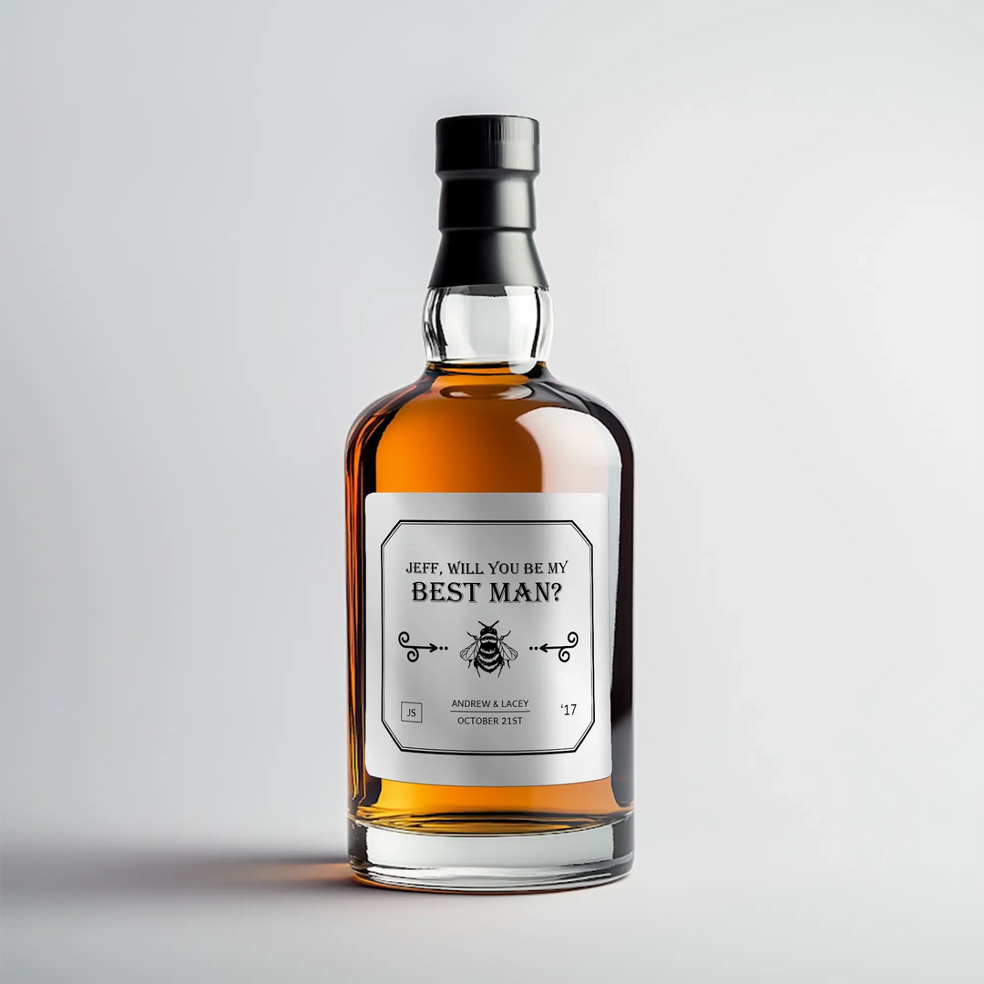 Patron Tequila Best Man Liquor Label - iCustomLabel