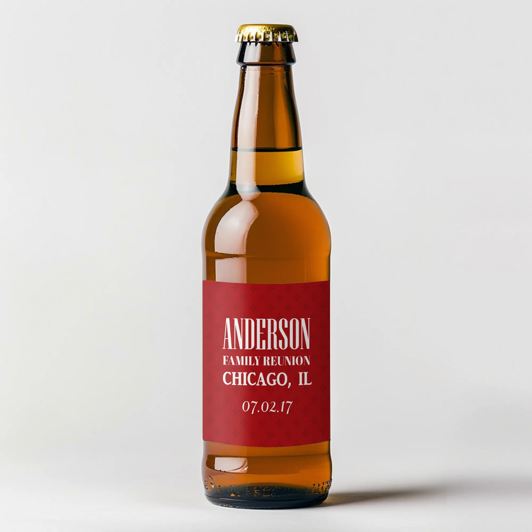 Patterned Beer Label - iCustomLabel