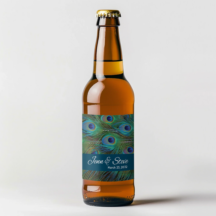 Peacock Feathers Beer Label