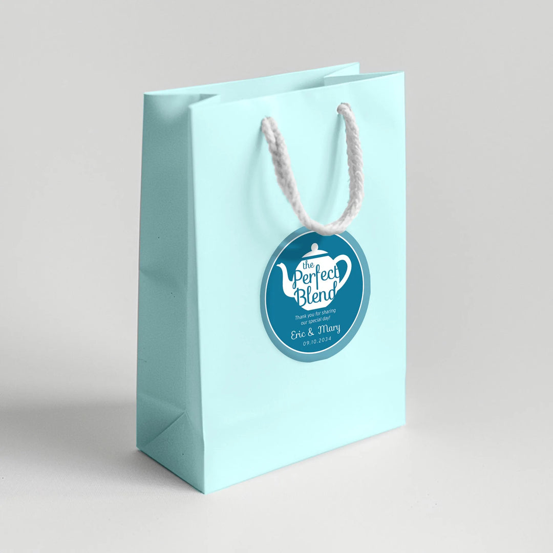 Perfect Blend Tea Wedding Favor Labels - iCustomLabel