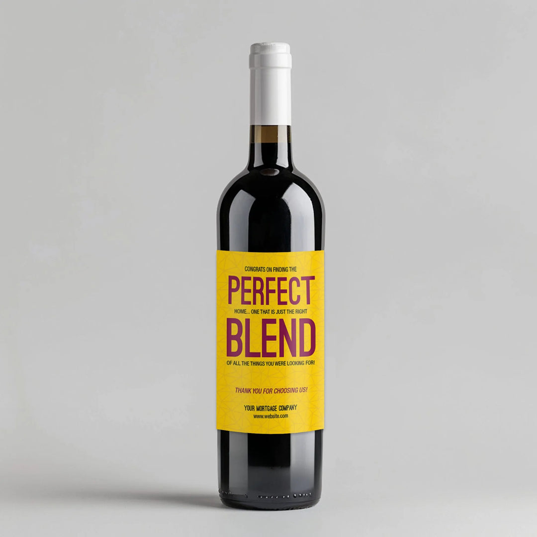 Perfect Blend Title Wine Label - iCustomLabel