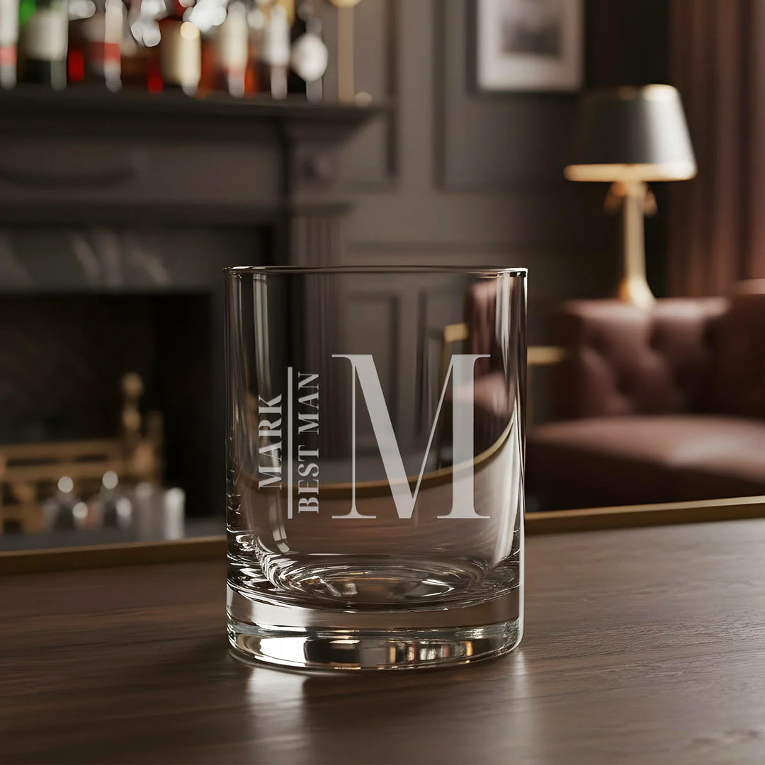 personalized-best-man-whiskey-glass-custom-engraved-rocks-glass-icustomlabel-1 - iCustomLabel