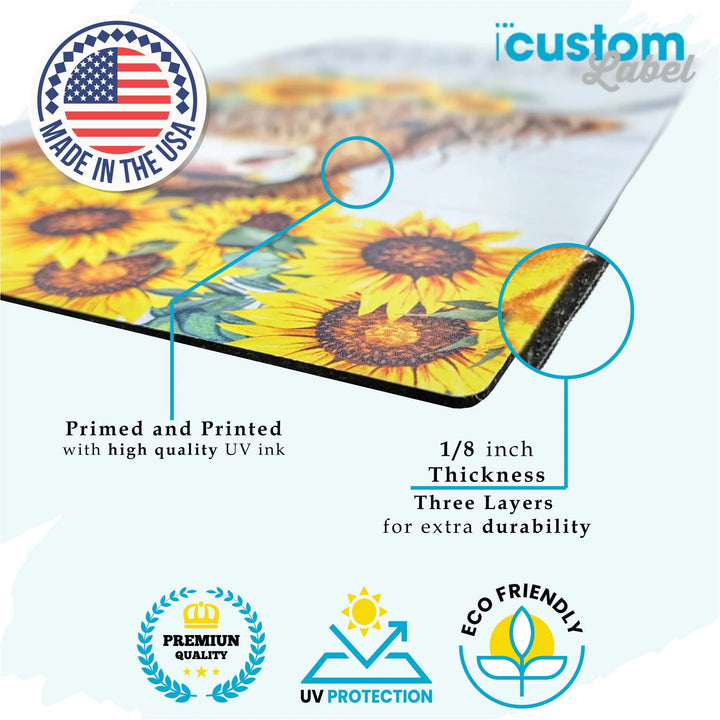 Personalized Roses Welcome Home Metal Garden Flag - iCustomLabel