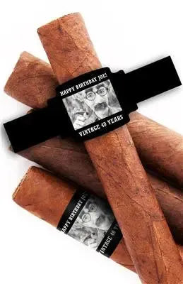 Photo Birthday Cigar Bands - iCustomLabel