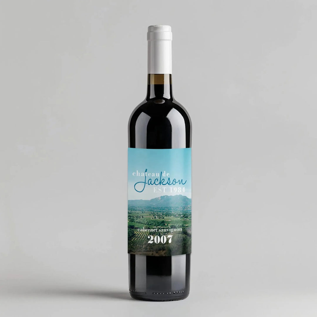 Photo Chateau Wine Label - iCustomLabel