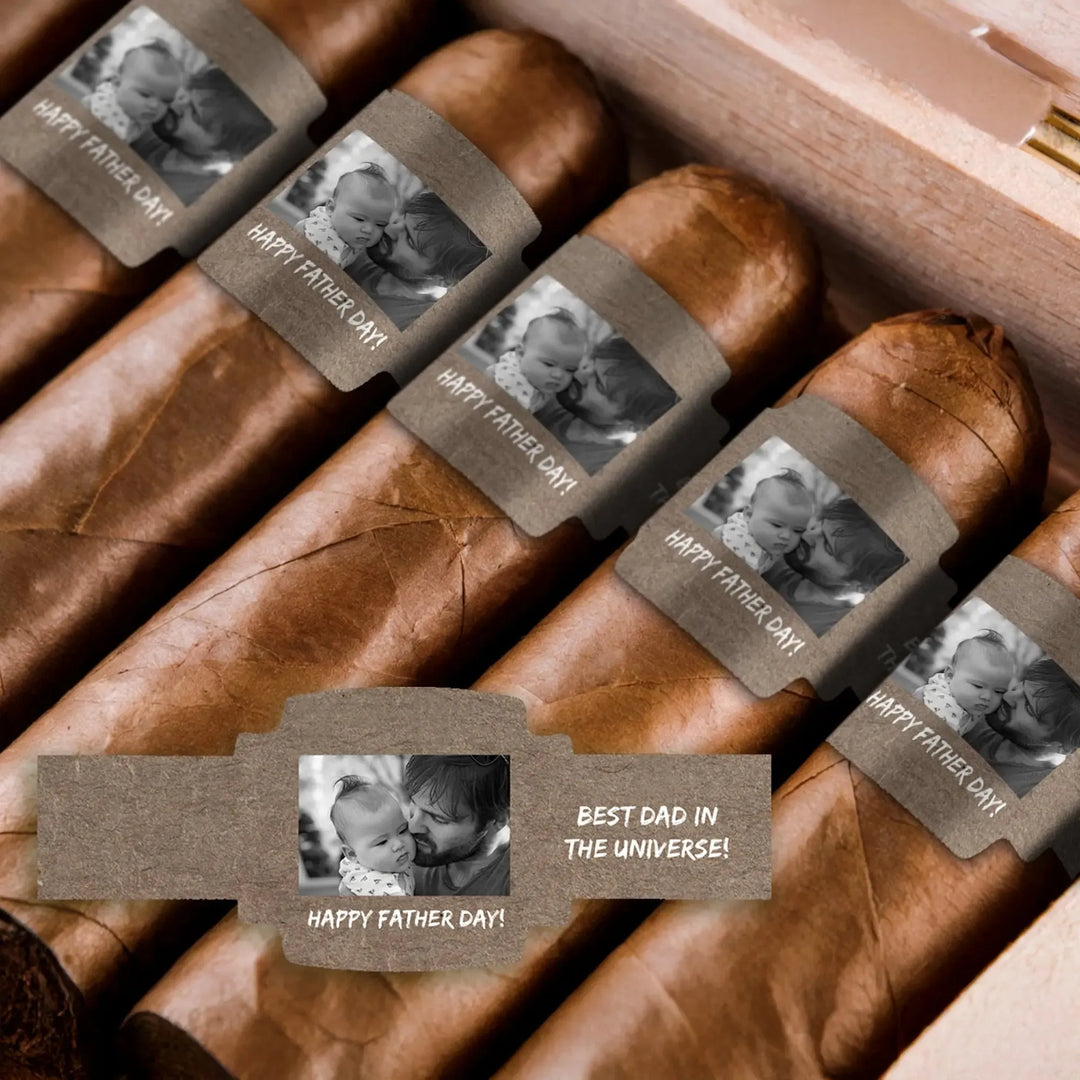 Photo Dad Fathers Day Cigar Bands - iCustomLabel