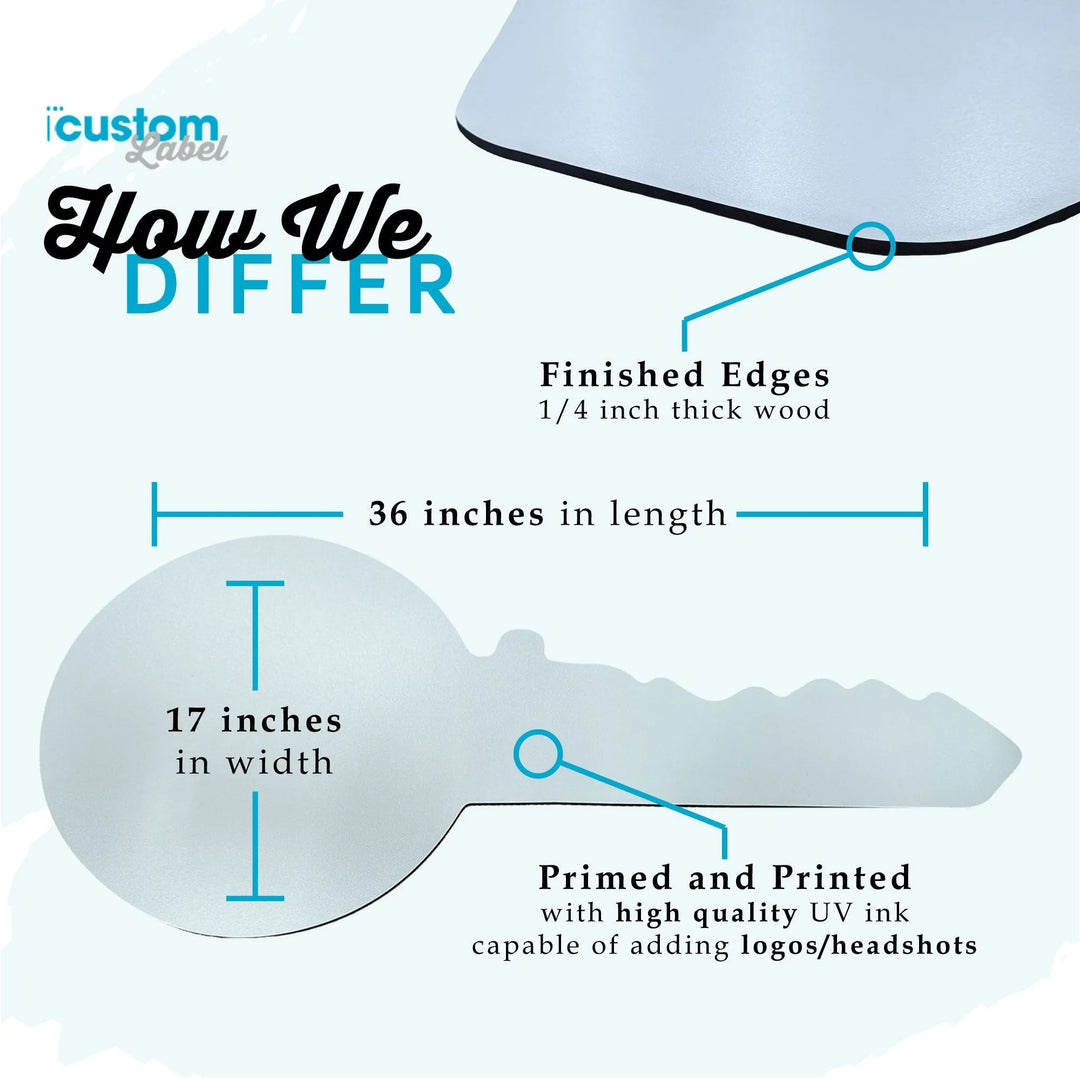 Photo Real Estate Key Sign - iCustomLabel