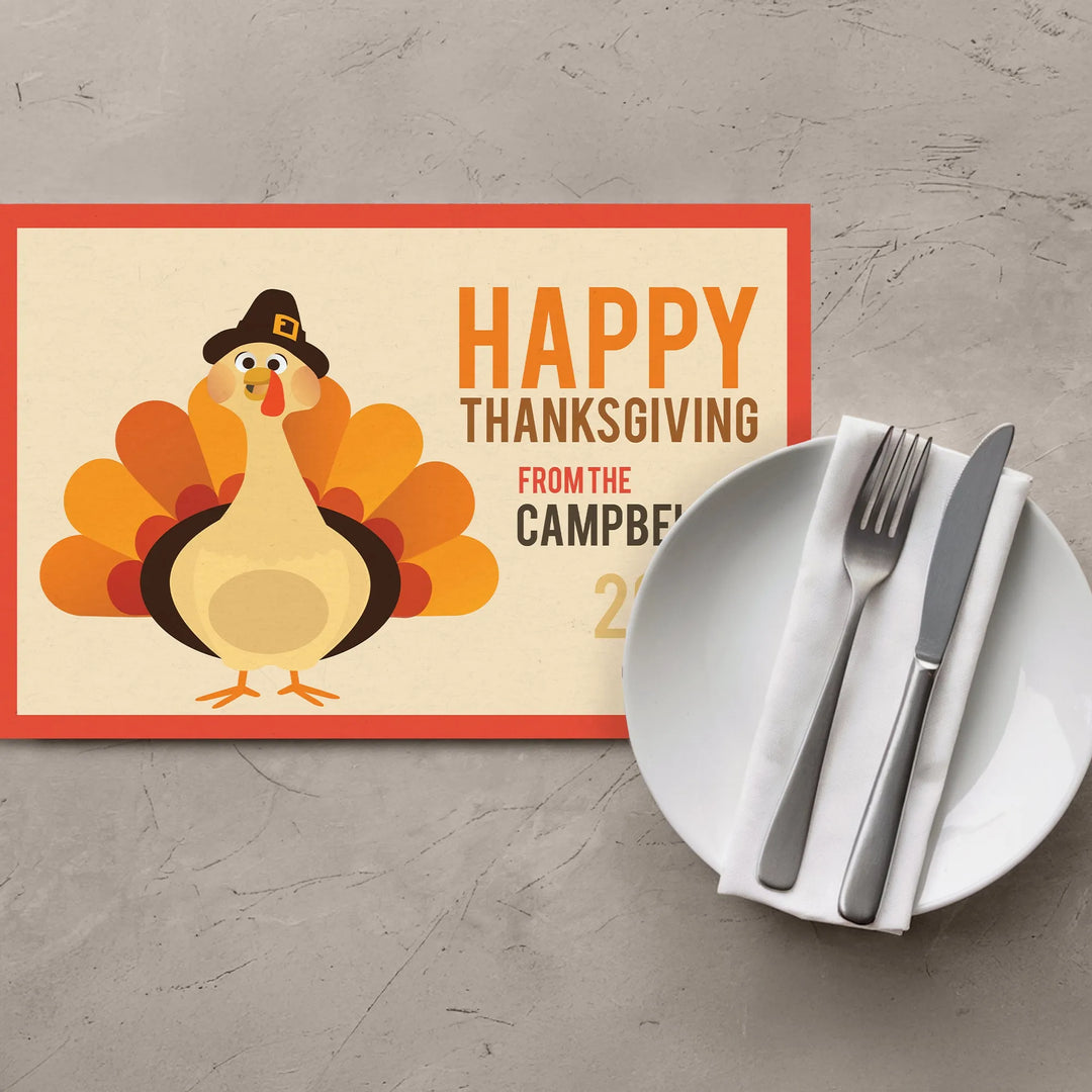Pilgrim Turkey Placemats - iCustomLabel