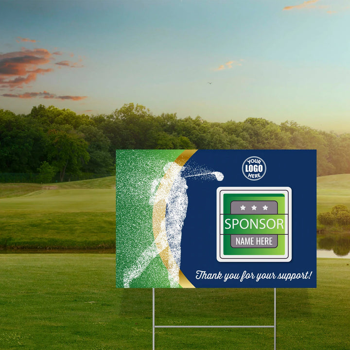 Player Golf Hole Sponsor Yard Sign
