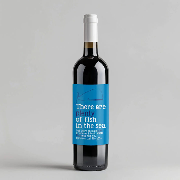 Plenty of Fish Wine Label - iCustomLabel
