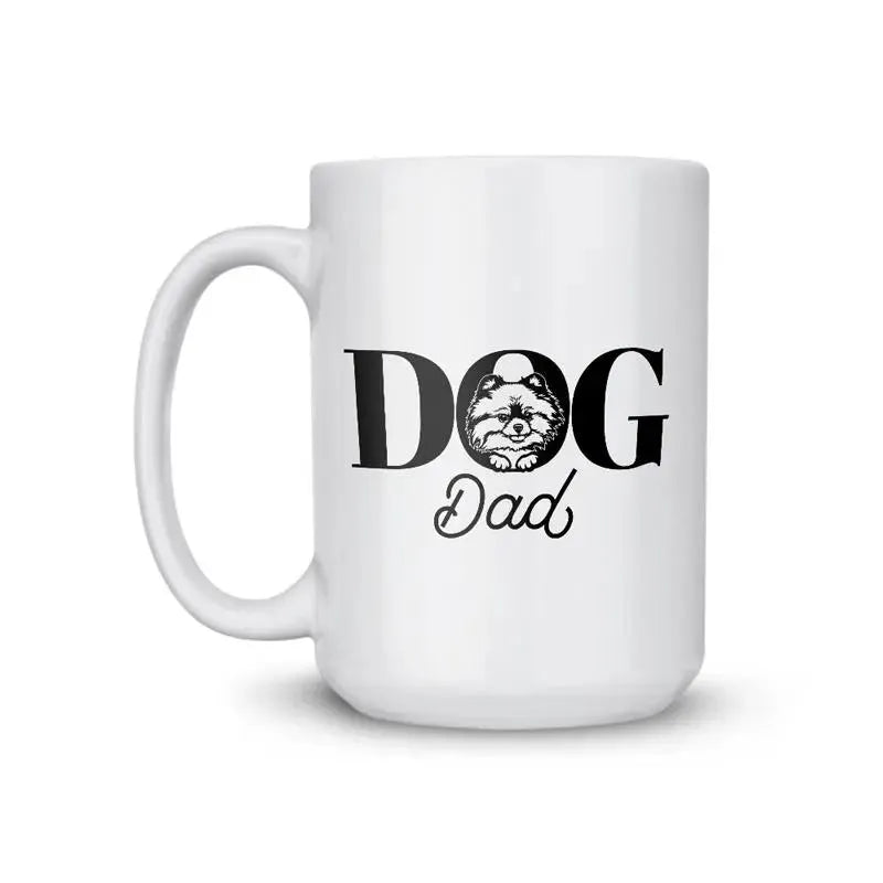 Pomeranian Dad Dog Coffee Mug - iCustomLabel