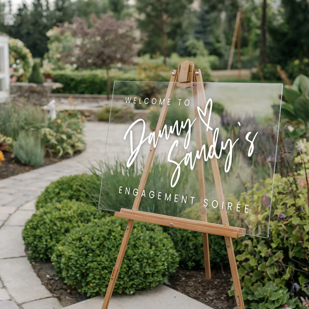 Poppins Engagement Welcome Sign - iCustomLabel