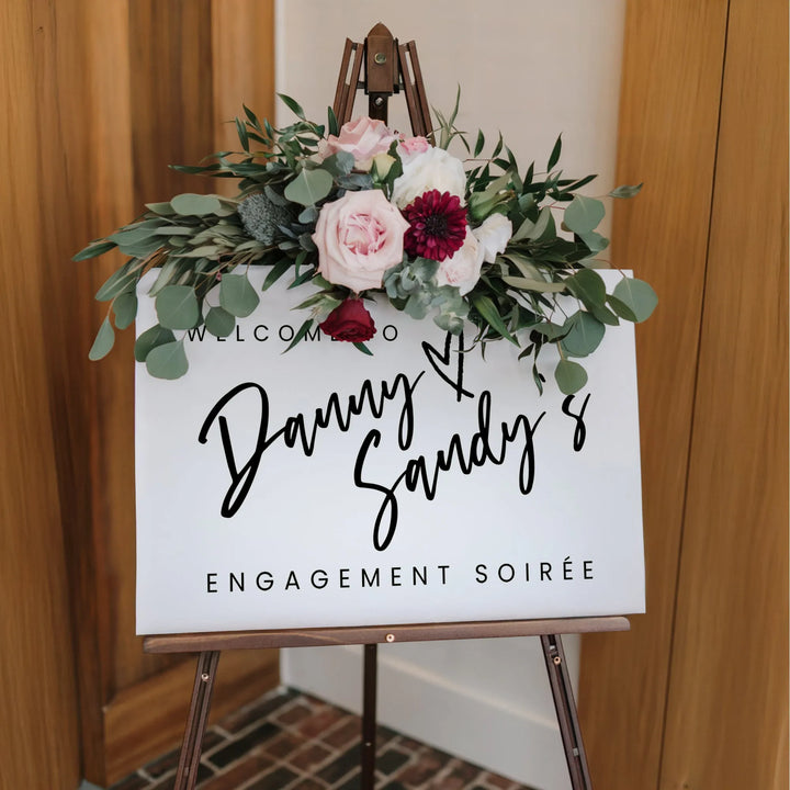 Poppins Engagement Welcome Sign - iCustomLabel