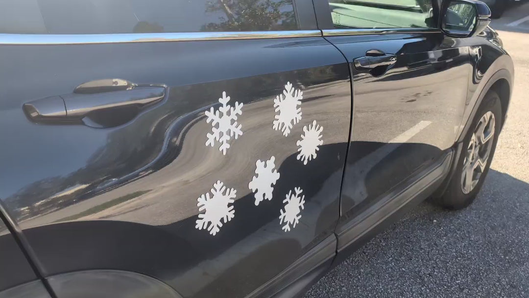 Snowflake Christmas Car Magnets