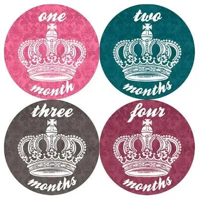 Princess Baby Month Stickers - iCustomLabel