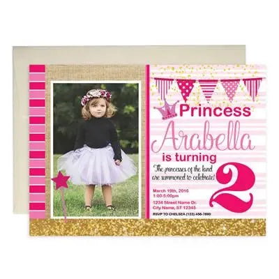 Princess Birthday Invitations - iCustomLabel