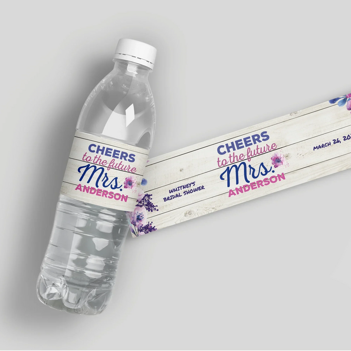 purple-floral-water-bottle-labels-icustomlabel-1 - iCustomLabel