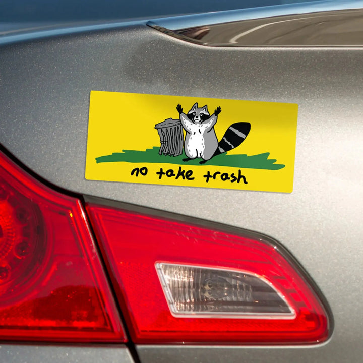 Raccoon Gadsden Flag Magnet Bumper Sticker - iCustomLabel