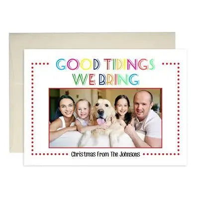 Rainbow Greetings Holiday Cards - iCustomLabel