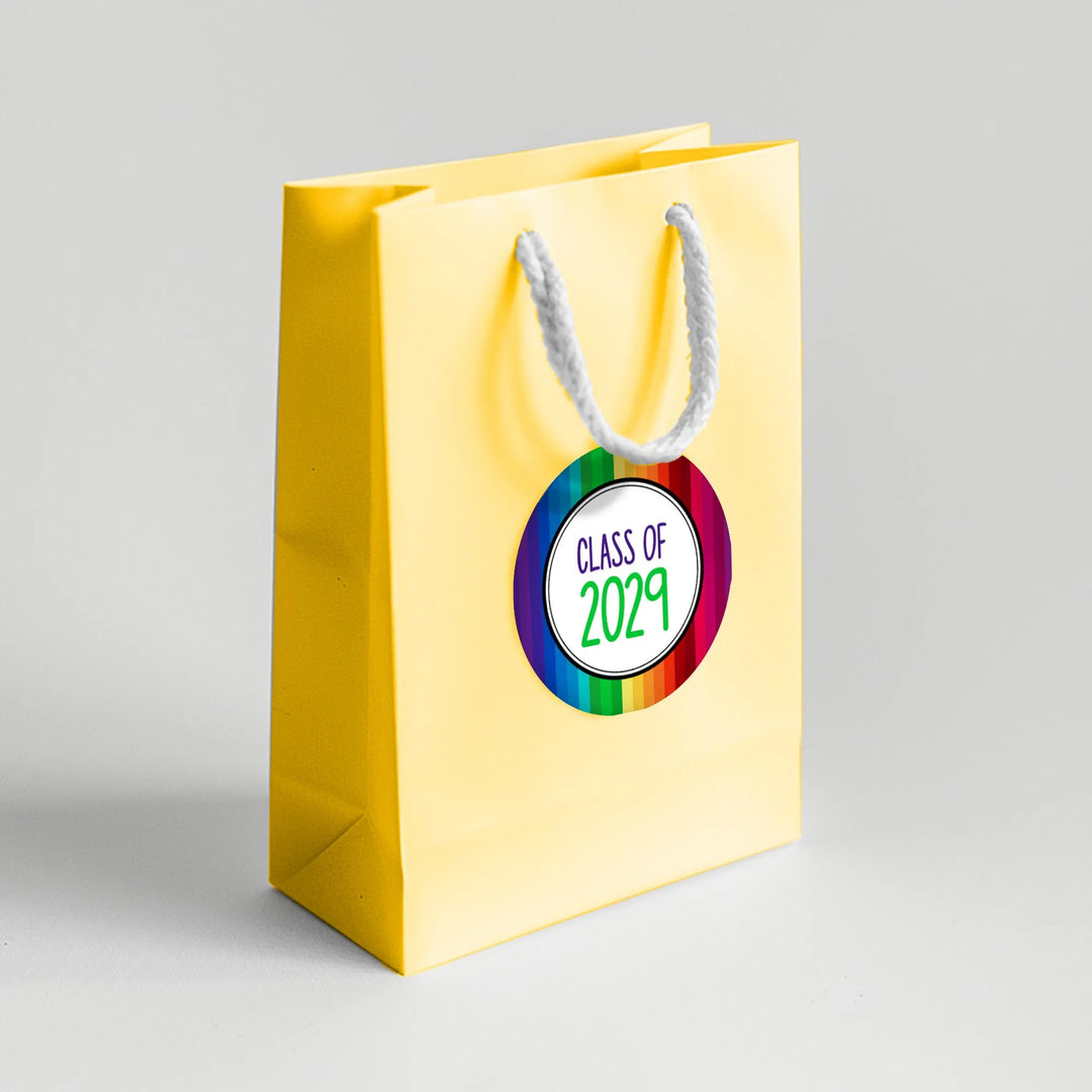 Rainbow Kids Graduation Favor Labels - iCustomLabel