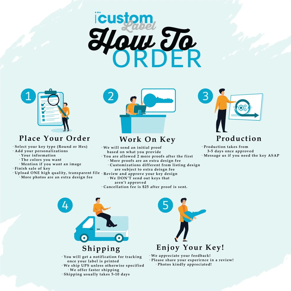 Real Estate Key Sign - iCustomLabel