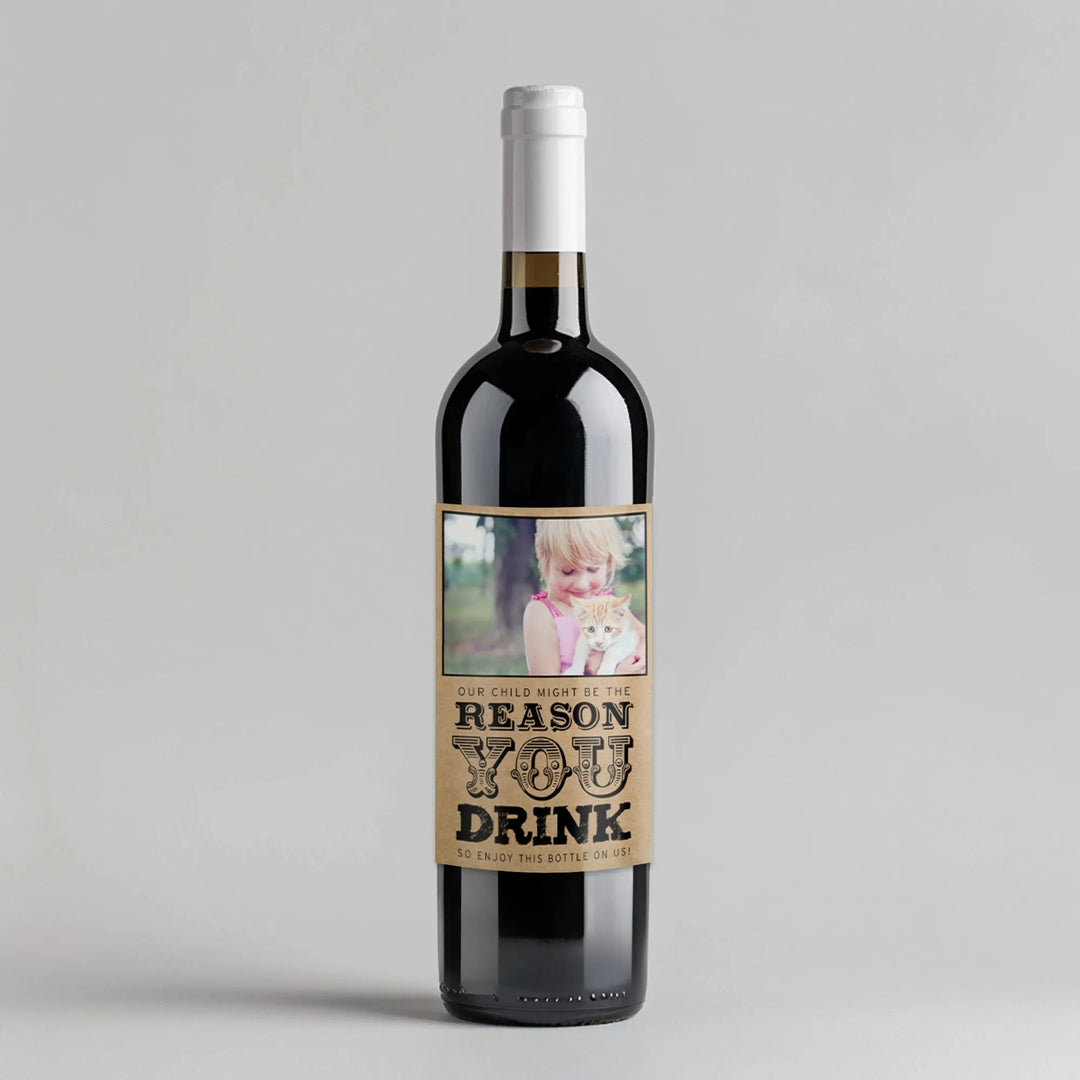 Reason You Drink Teacher Gift Wine Label - iCustomLabel