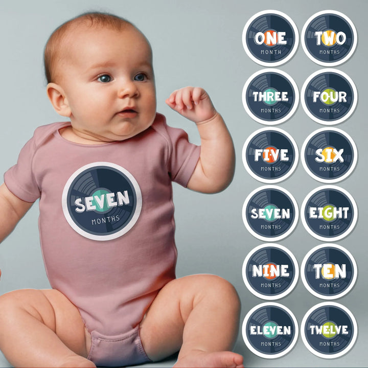 Records Baby Month Stickers - iCustomLabel