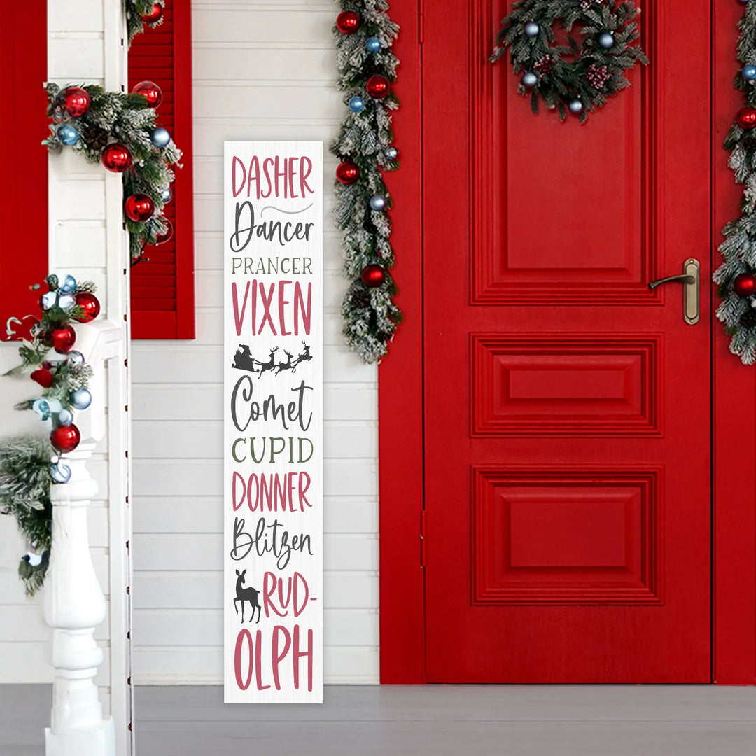 Reindeer Christmas Porch Sign - iCustomLabel