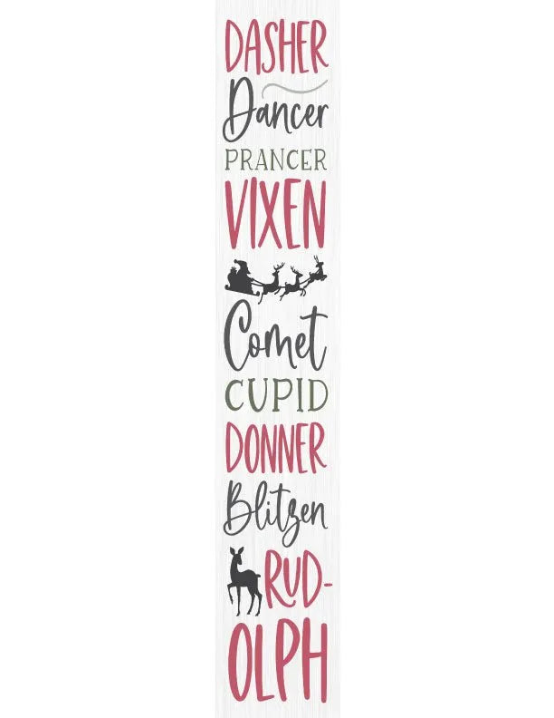 Reindeer Christmas Porch Sign - iCustomLabel