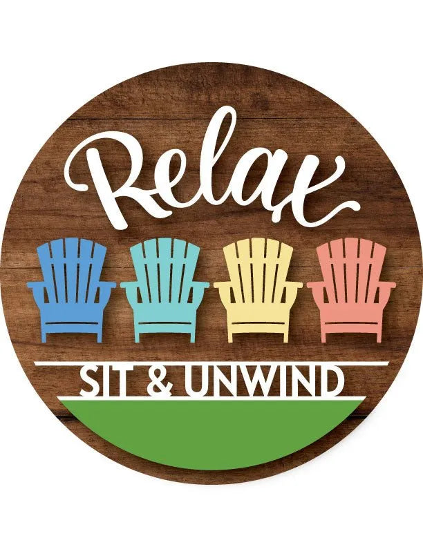 Relax Porch Sign Decor - iCustomLabel