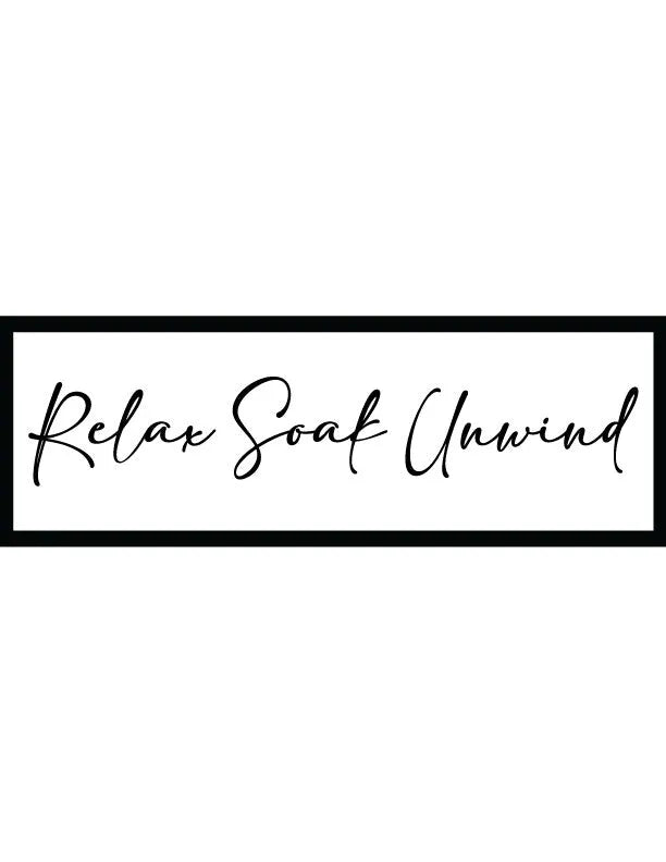 Relax Soak Bathroom Wall Decor - iCustomLabel