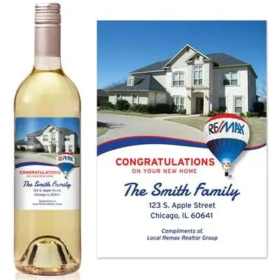 Remax Photo Realtor Wine Label - iCustomLabel