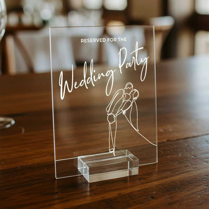 Reserved Wedding Table Sign - iCustomLabel