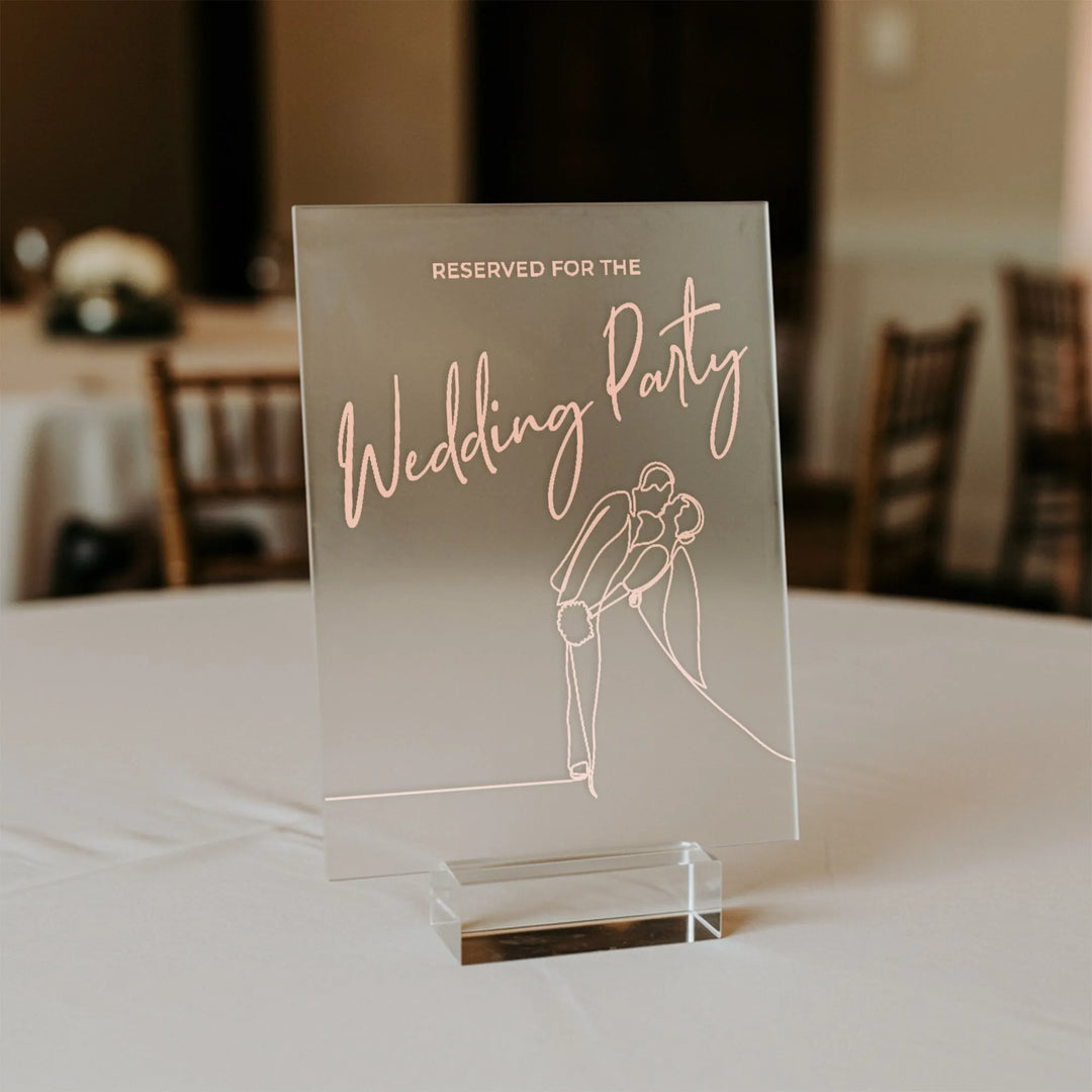 Reserved Wedding Table Sign - iCustomLabel