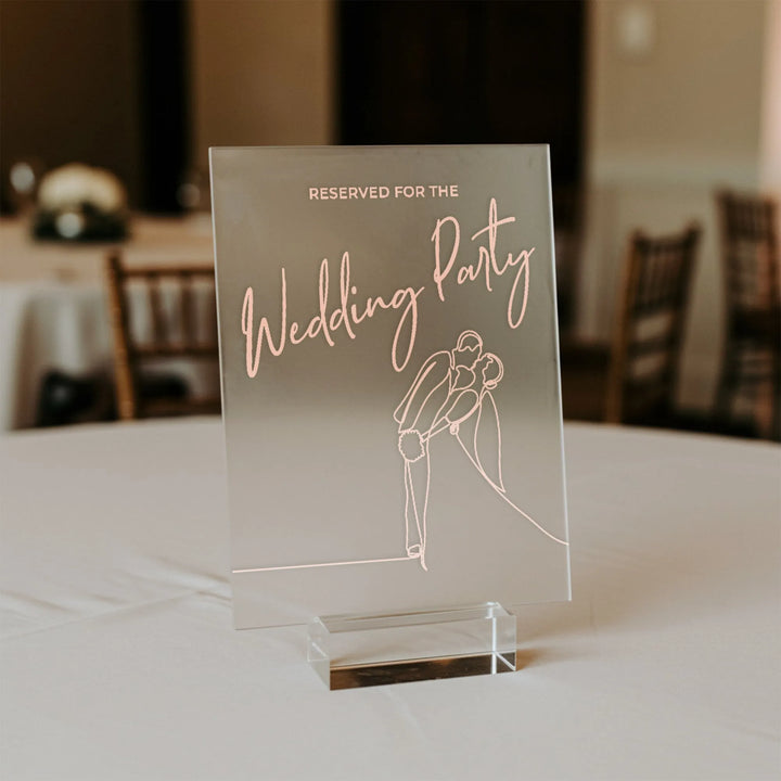 Reserved Wedding Table Sign - iCustomLabel