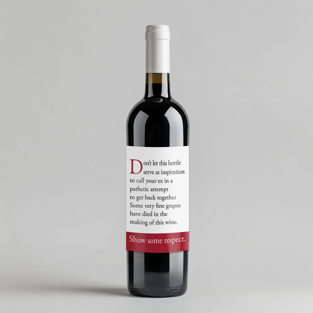 Respect The Grapes Wine Label - iCustomLabel