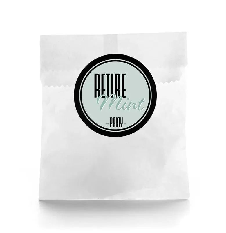 Retire Mint Favor Labels - iCustomLabel