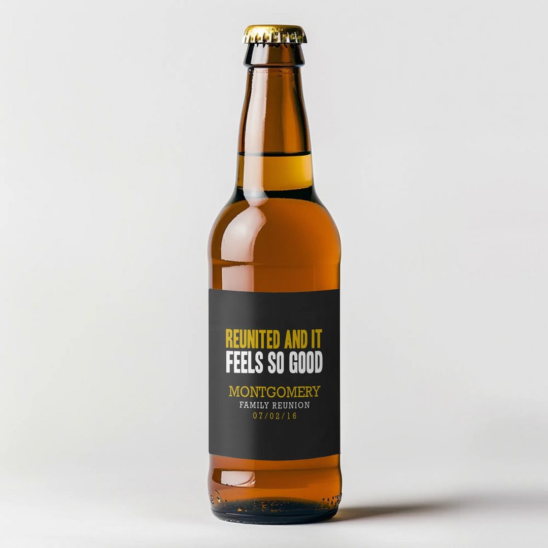 Reunited Beer Label - iCustomLabel